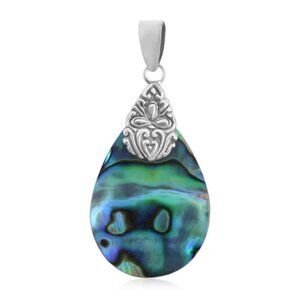 Abalone Shell Pendant in Sterling Silver